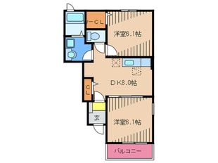 スモールウッズタウン宮司の物件間取画像